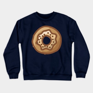 Cute simple mocha donut sketch Crewneck Sweatshirt